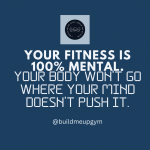 Black Inspirational Quote Gym Facebook Post